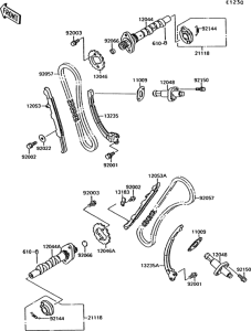 VN1500 Распред вал
