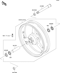ZR1000 Переднее колесо