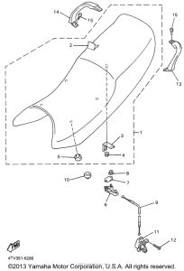 YZF600RR Сиденье