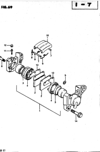 GS850 Задний суппорт