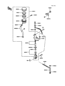 ZG1000 Задний торм цилиндр
