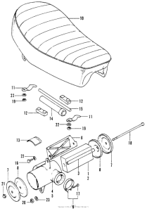 SL70 Seat + air cleaner