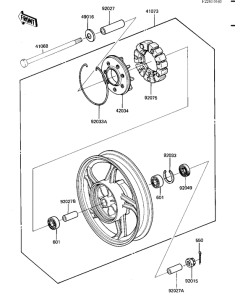 KZ1100 Rear wheel / hub