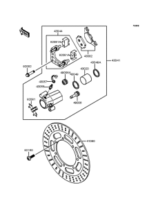 VN400 Передний тормоз