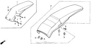 CR125R Заднее крыло