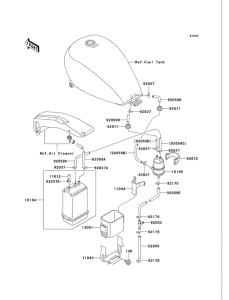 VN750 Испарительная система топлива
