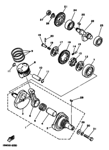 SR125 Коленчатый вал и Поршень