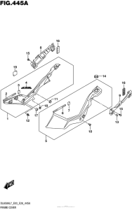 DL650X (ABS) Обтекатель рамы