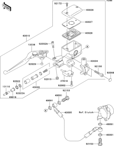 VN1600 Цилиндр сцепления