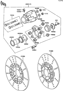 ZG1300 Передний тормоз