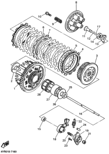 FZ400 Сцепление и сервопривод