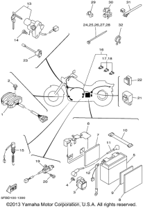 XVS650 Электрика