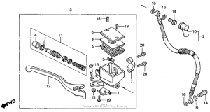 VF700C Передний главный тормозной цилиндр