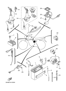 YBR125ESD Электрика 1