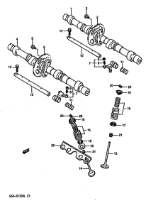 GSX-R1100 Распред вал-клапана