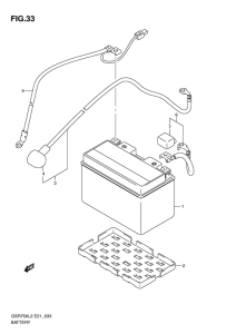 GSR750 (ABS) Аккумулятор