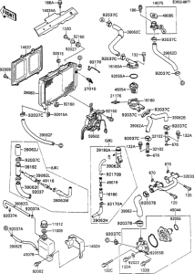 ZX600 Radiator(1 / 3)(zx600c-011127-)
