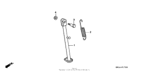 XR80R Подножка