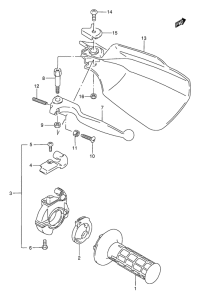 RMX250 Рукоятка газа и тормоза