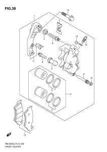 RM-Z250 Передний суппорт