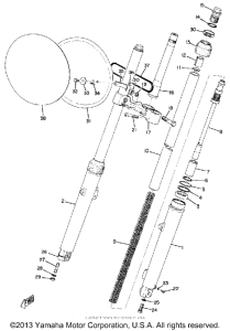 RT2MX Передняя вилка
