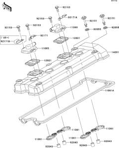 ZR1000 Крышка головки цилиндров