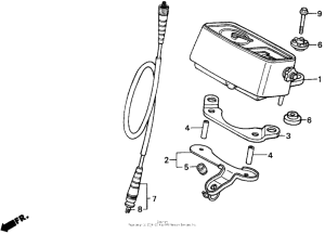 XR200R Спидометр
