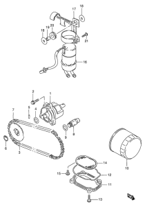 VS600 Масляный и топливный насос