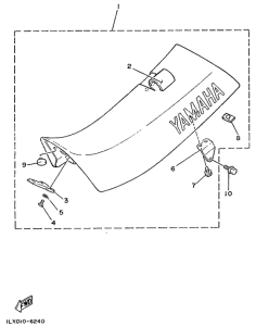 YZ250 Сиденье