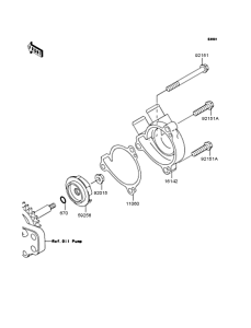 KLX250 Водяной насос