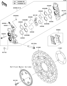ZR1000 Передний тормоз