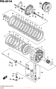 VL1500T Сцепление