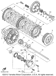FZR1000BC Сцепление