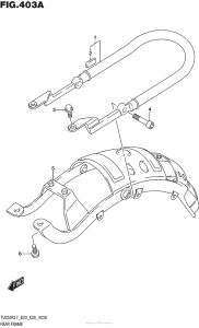 TU250 Рама задняя часть