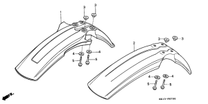 XR250R Переднее крыло
