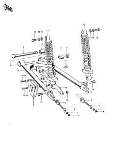  Swing arm / shock absorbers
