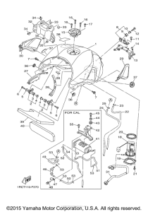 FZ09 Топливный бак
