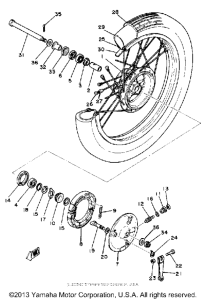 SR250G Переднее колесо