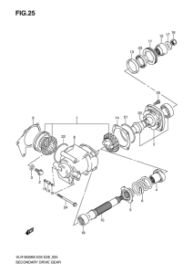 VLR1800 Secondary drive gear