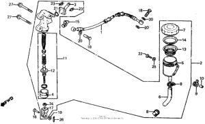 FT500 Задний главный тормозной цилиндр