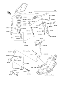 ZR750 Передний тормозной цилиндр