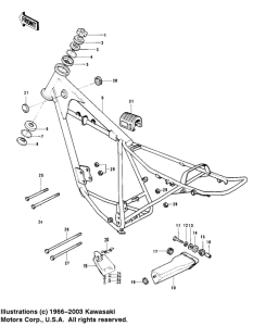 KD125 Frame / frame fittings