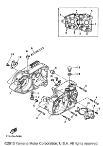 RT100J Картер двигателя