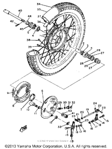 XS400H Переднее колесо