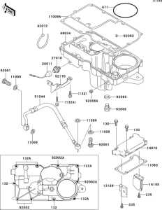 ZR1100 Поддон картера