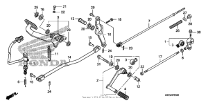 VT750CA Педали