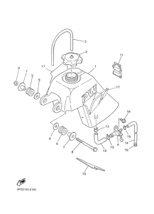 PW50 Топливный бак