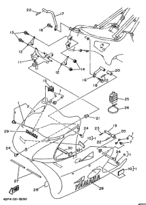 TZ250 Обтекатель 1