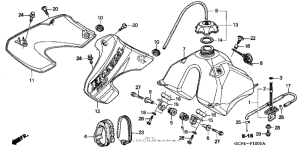 XR70R Топливный бак