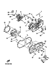 YN100 Картер двигателя